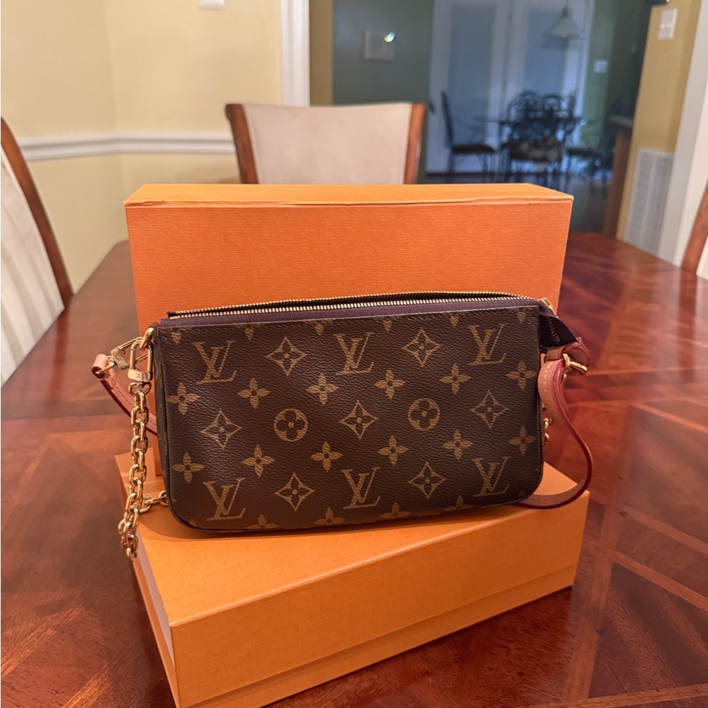 Louis Vuitton Brown Monogram Pochette Accessories